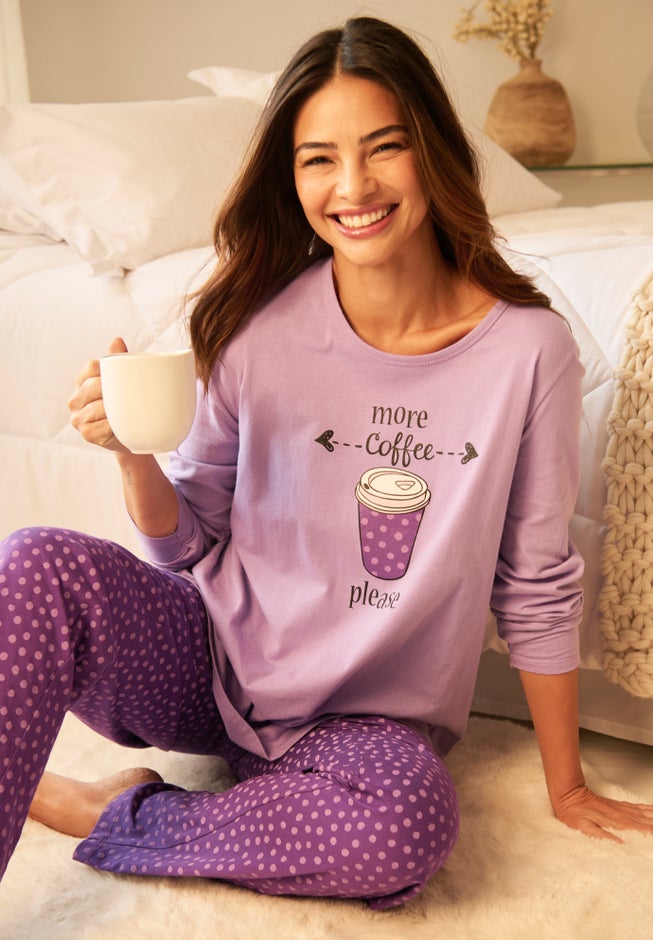 Long Sleeve Knit PJ Set image number 3
