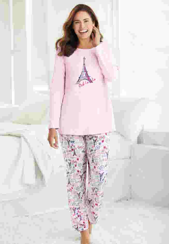 Long Sleeve Knit PJ Set image number 0