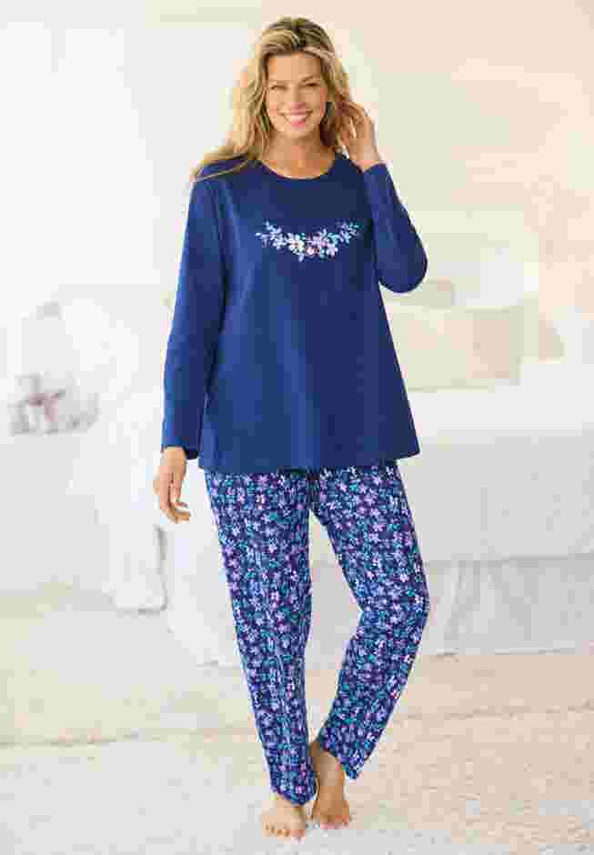 Long Sleeve Knit PJ Set image number 0