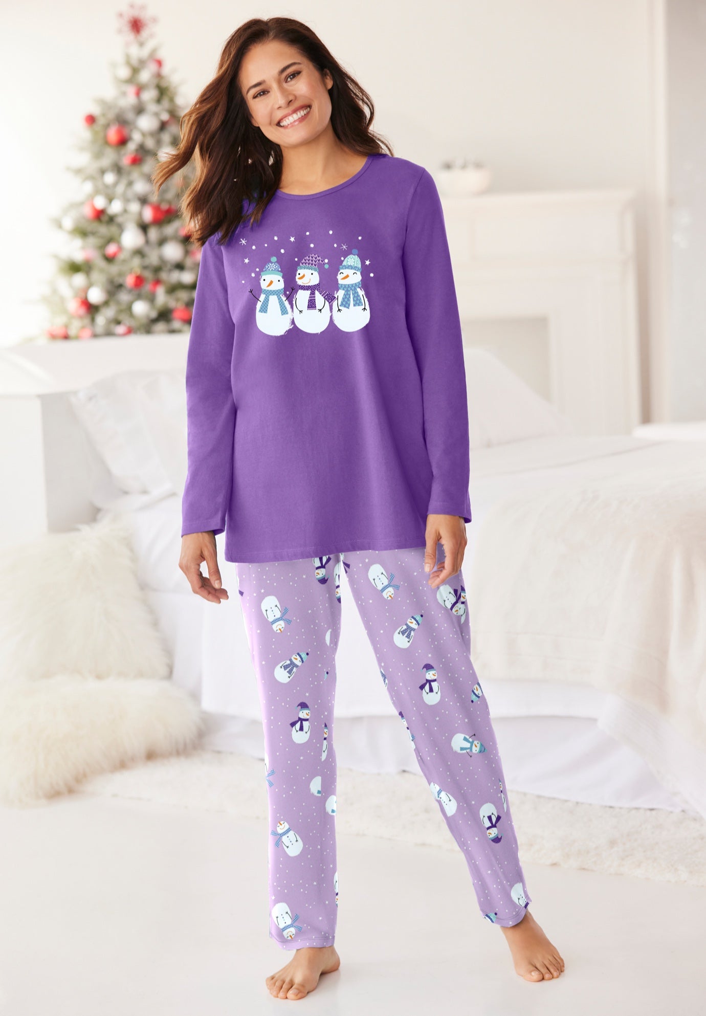 Long Sleeve Knit PJ Set image number 0