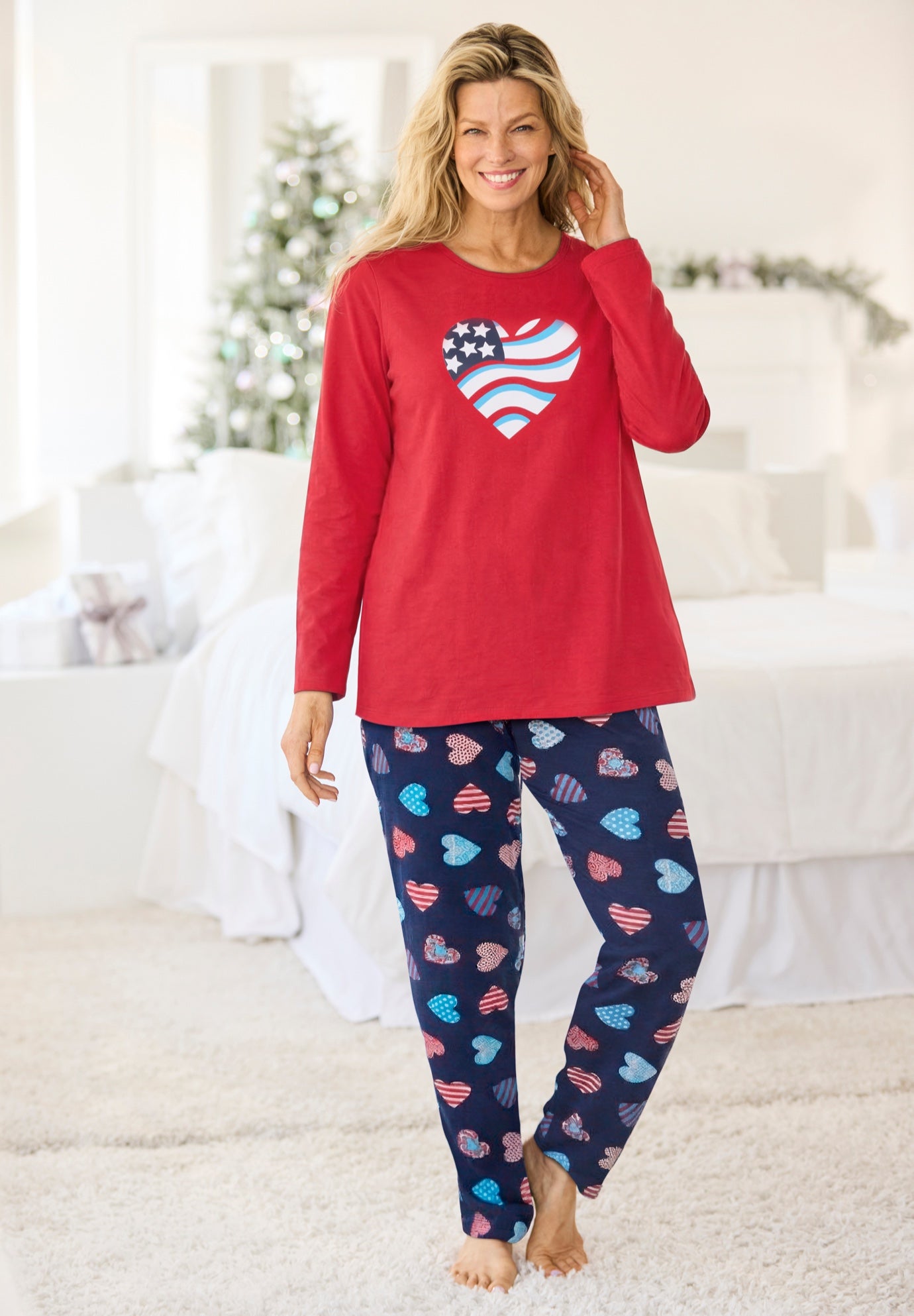 Long Sleeve Knit PJ Set image number 6