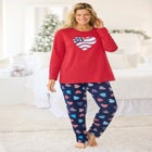 Long Sleeve Knit PJ Set image number null