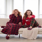 Long Hooded Fleece Sweatshirt Robe image number 3