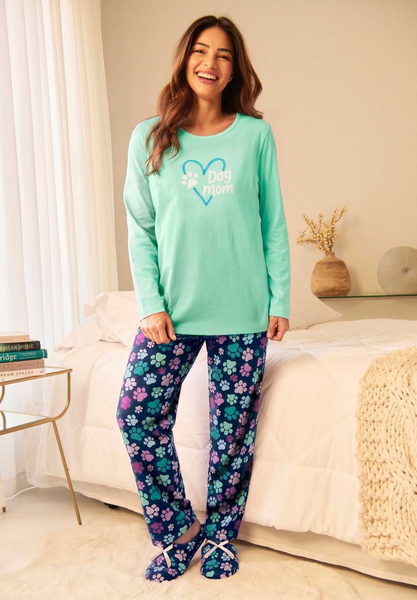 Long Sleeve Knit PJ Set image number 0