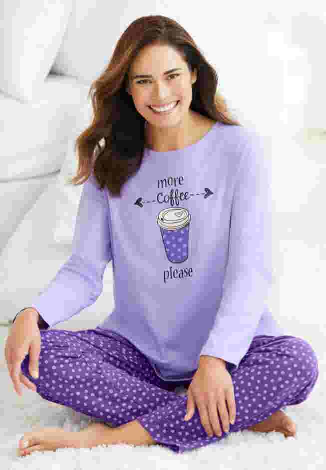 Long Sleeve Knit PJ Set image number 3