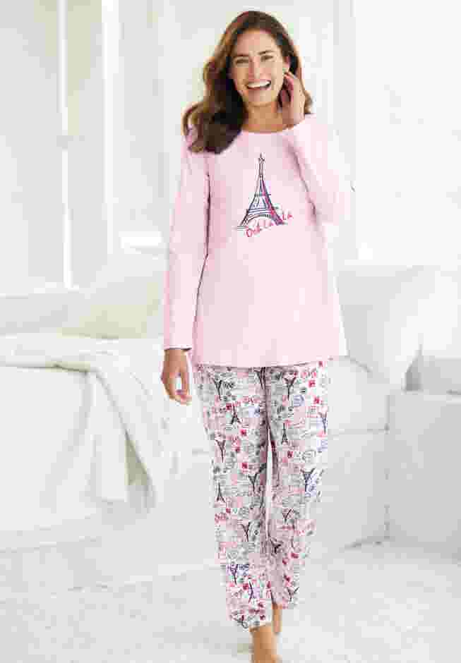 Long Sleeve Knit PJ Set image number 4