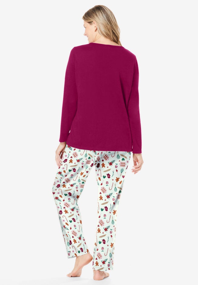 Long Sleeve Knit PJ Set image number 1