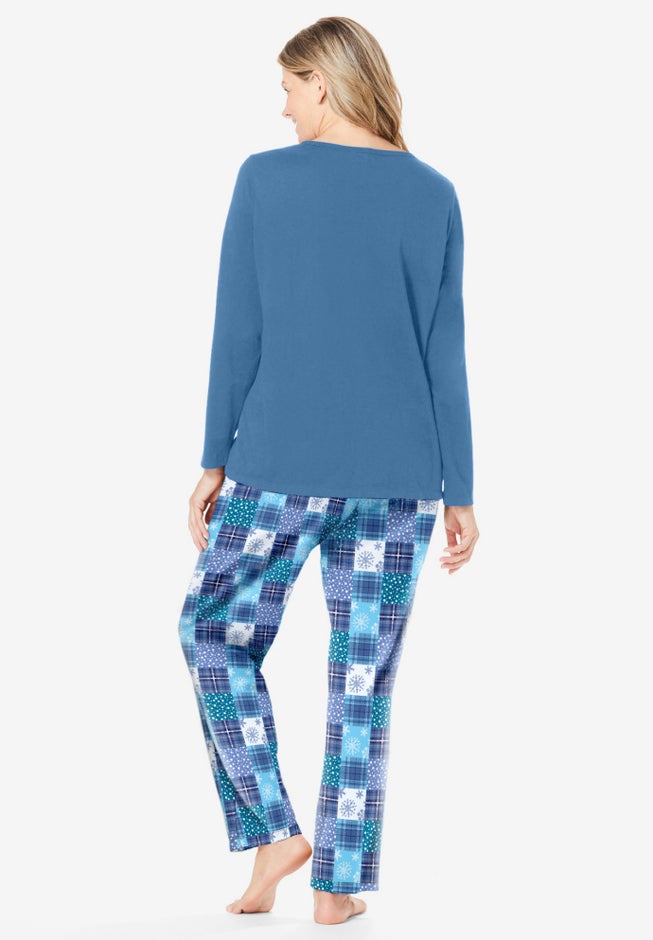 Long Sleeve Knit PJ Set image number 1