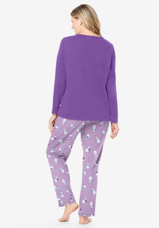 Long Sleeve Knit PJ Set image number 1