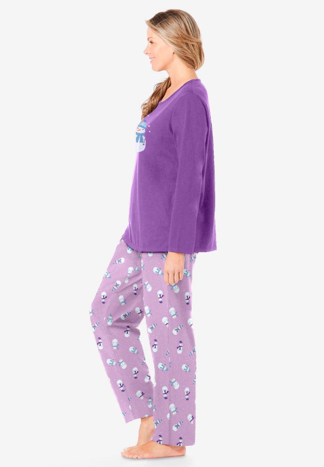 Long Sleeve Knit PJ Set image number 2
