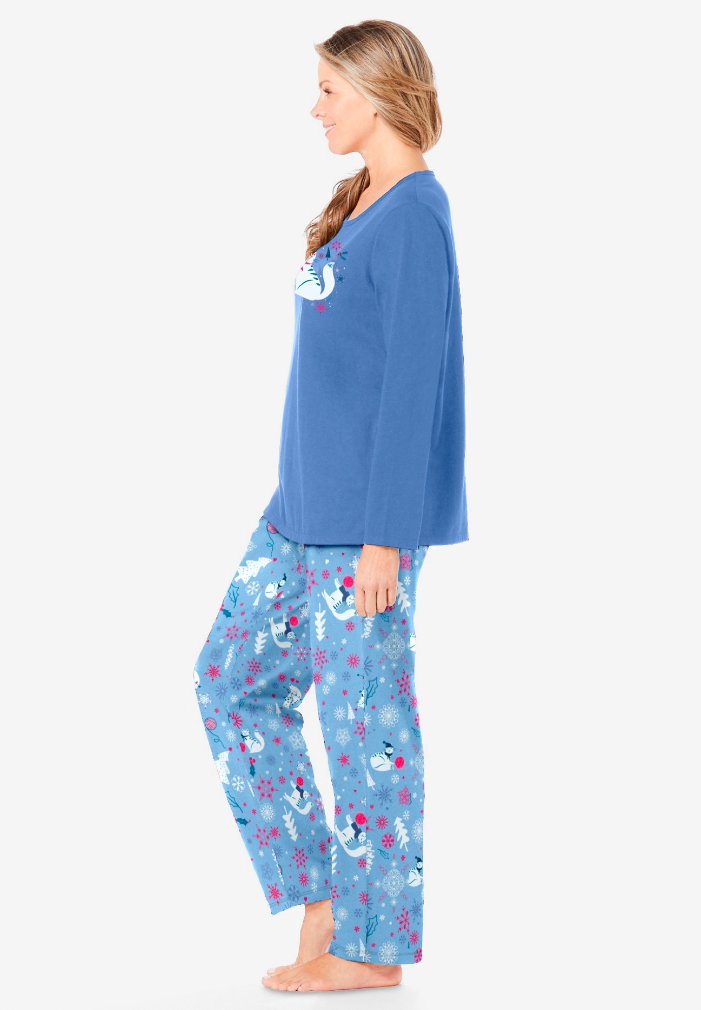 Long Sleeve Knit PJ Set image number 2