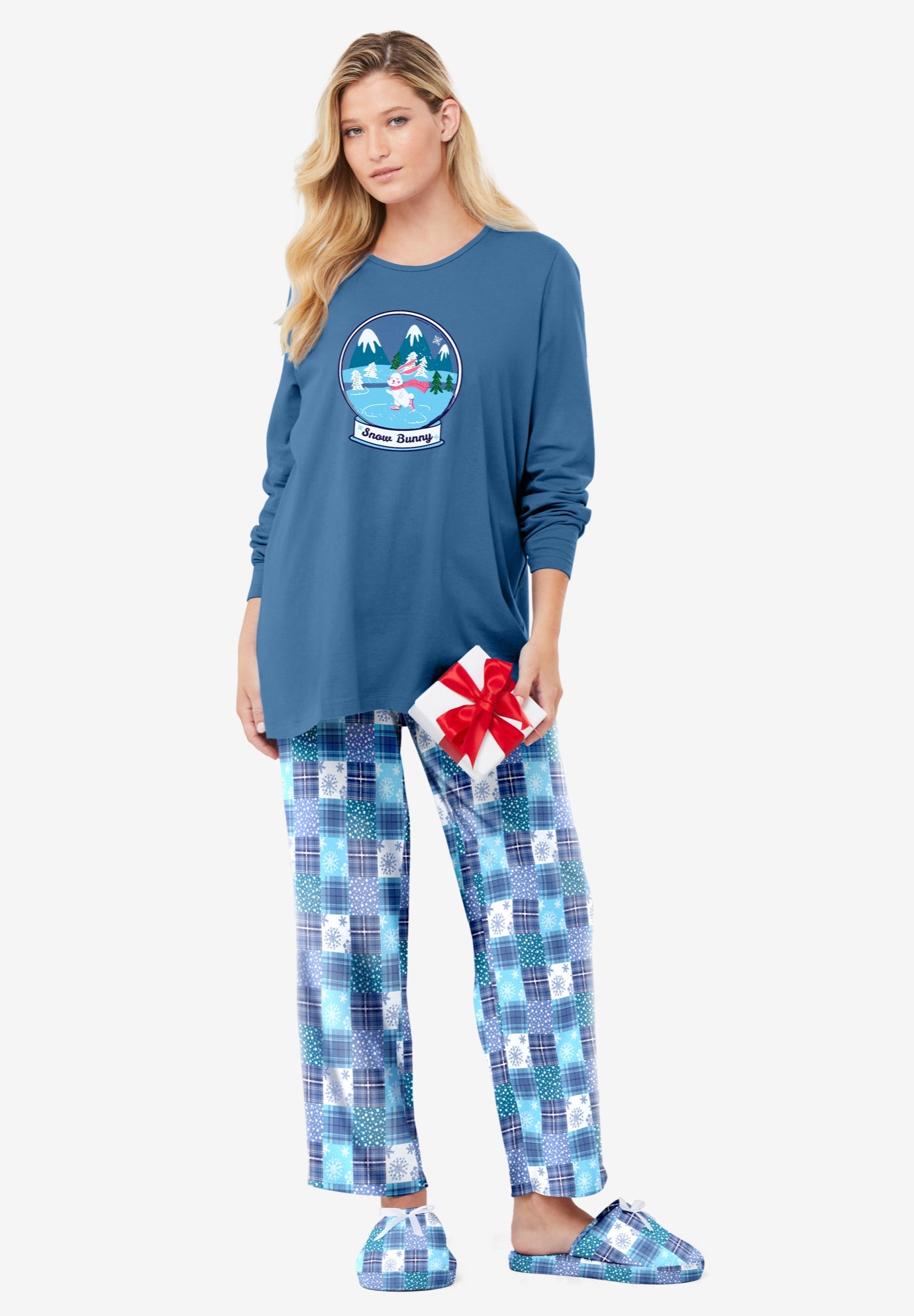 Long Sleeve Knit PJ Set image number 0