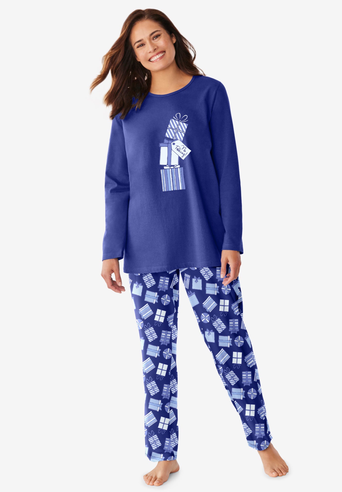 Long Sleeve Knit PJ Set image number 0