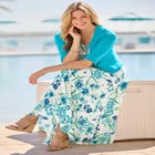 Short-Sleeve Crinkle Dress image number null