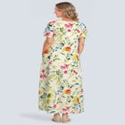 Short-Sleeve Crinkle Dress image number null