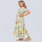 Short-Sleeve Crinkle Dress image number null