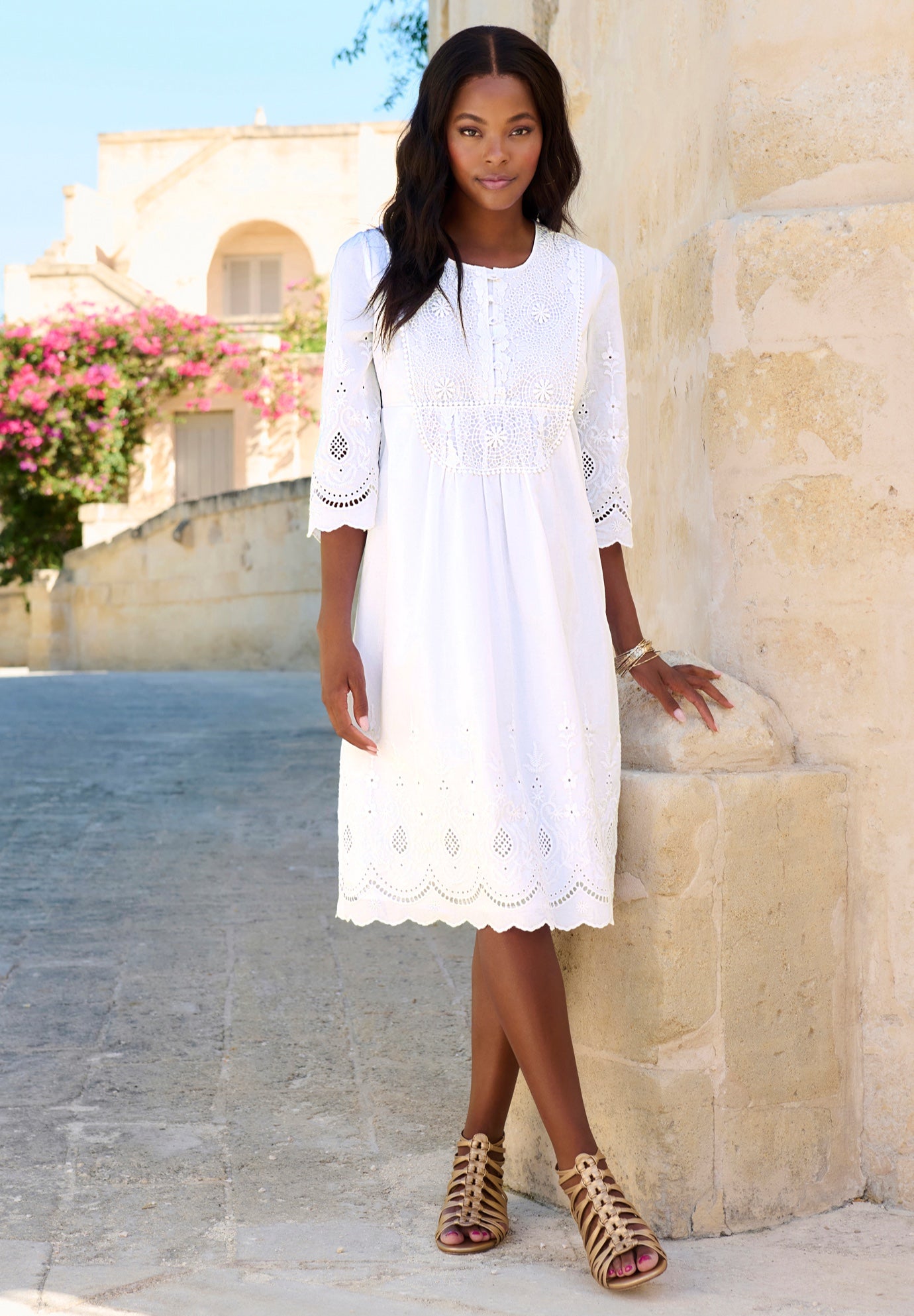 Cotton Lace Dress image number 1