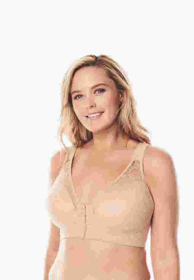 Ava Front-Close Lace Wireless Posture Bra 5230 image number 0