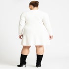 Mini Rib Fit & Flare Dress image number null