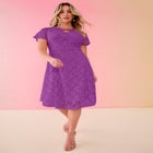 Keyhole Lace Dress image number null