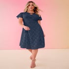 Keyhole Lace Dress image number null