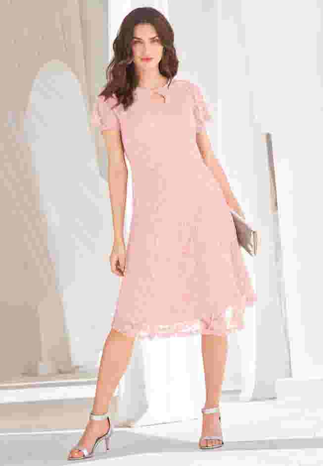 Keyhole Lace Dress image number 3