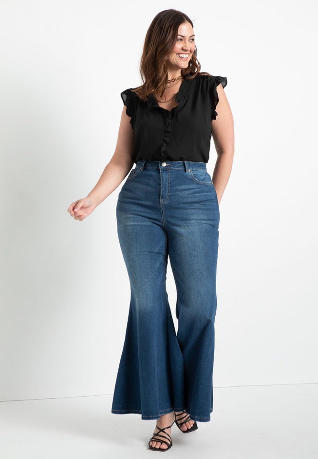 Ruffle Placket Shell image number 3