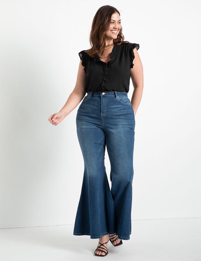 Ruffle Placket Shell image number 2