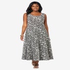 Stretch Cotton Tank Maxi Dress image number null