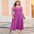 Stretch Cotton Tank Maxi Dress image number 0