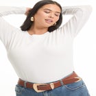 Ribbed Crewneck Top image number null