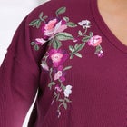 Waffle Thermal V-Neck Tee image number null