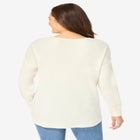 Waffle Thermal V-Neck Tee image number null