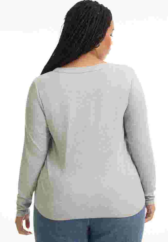Ribbed Scoopneck Top image number 1