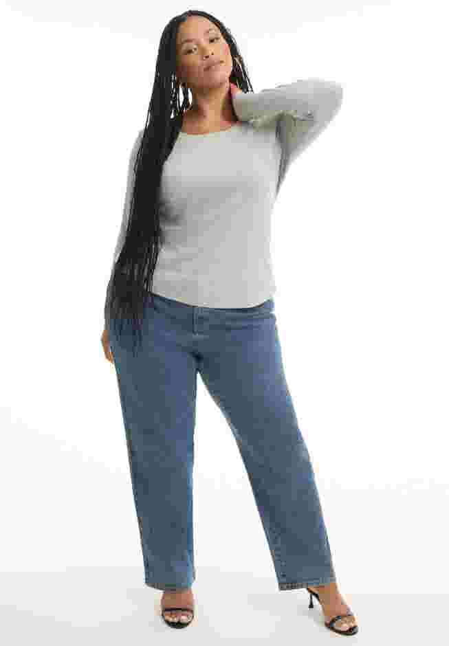 Ribbed Scoopneck Top image number 0