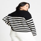 Oversized Stripe Sweater image number null