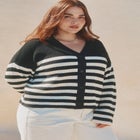 Oversized Stripe Sweater image number null