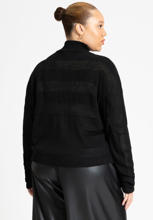 Dolman Striped Sweater image number 1