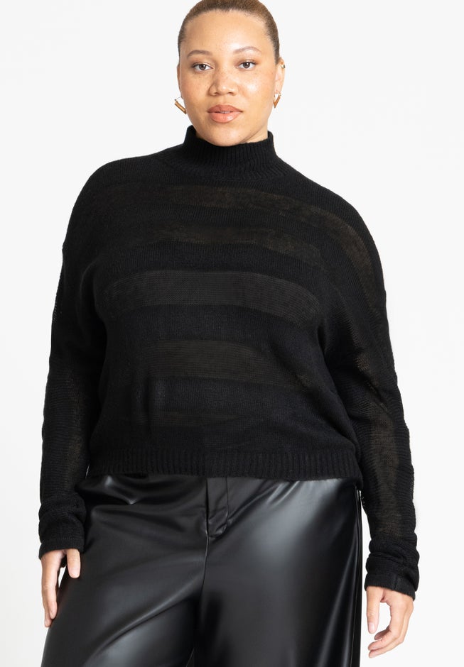Dolman Striped Sweater image number 0