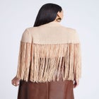 Fringe Half Sweater image number null