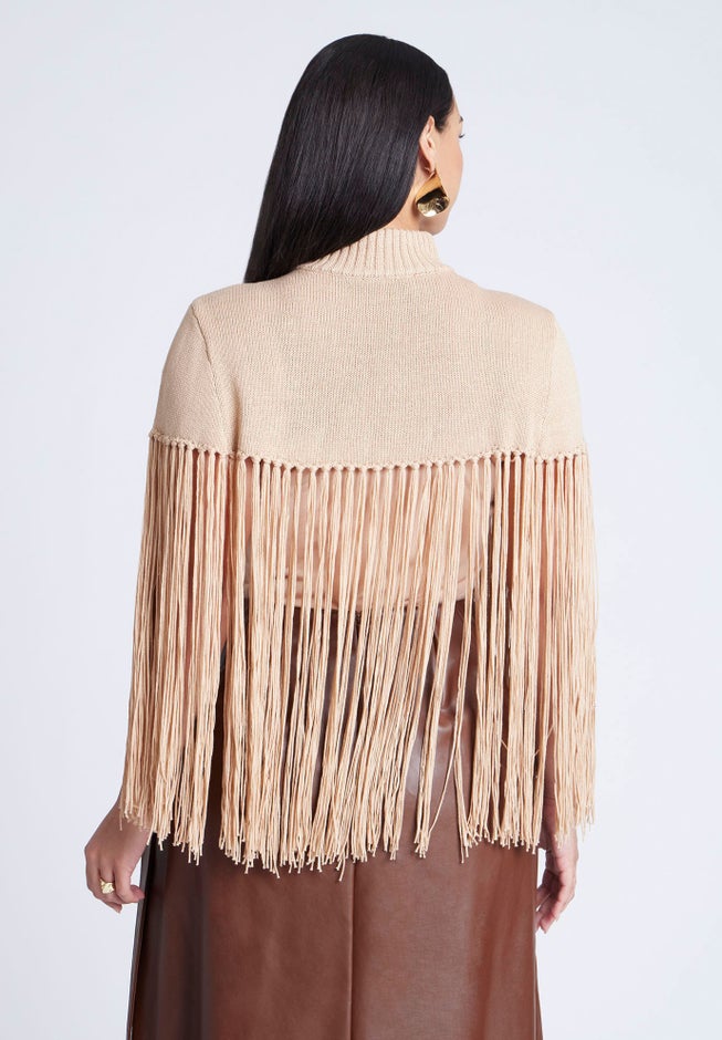 Fringe Half Sweater image number 1
