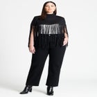 Fringe Half Sweater image number null