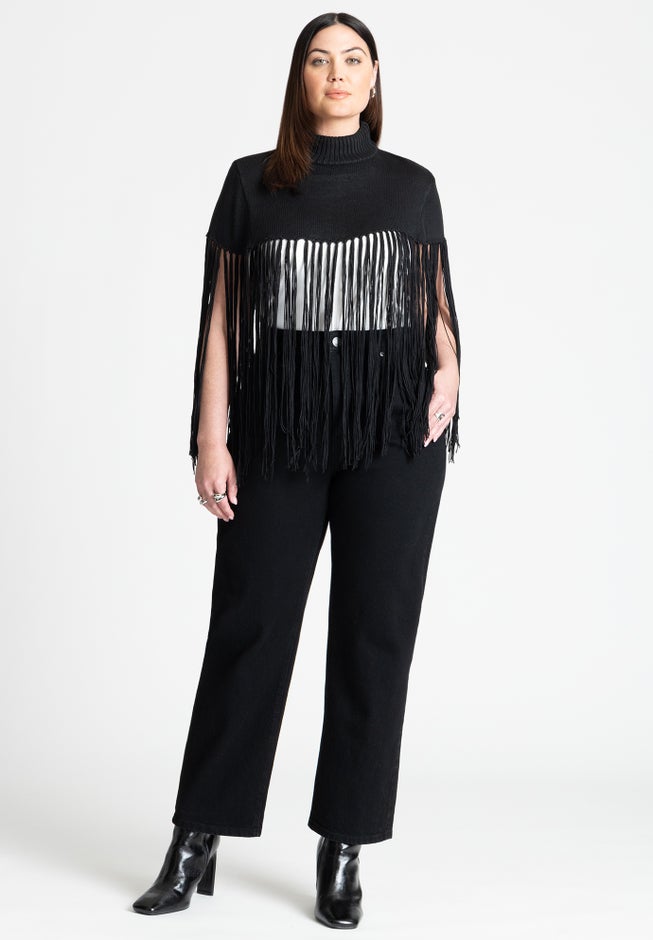 Fringe Half Sweater image number 2