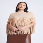 Fringe Half Sweater image number null