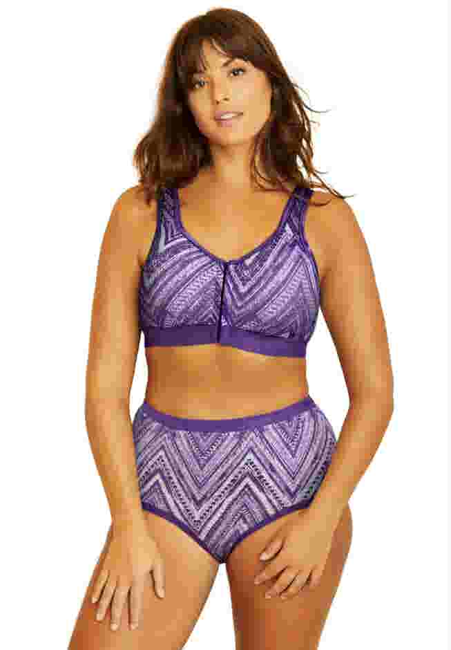Wireless Front-Close Lounge Bra image number 5