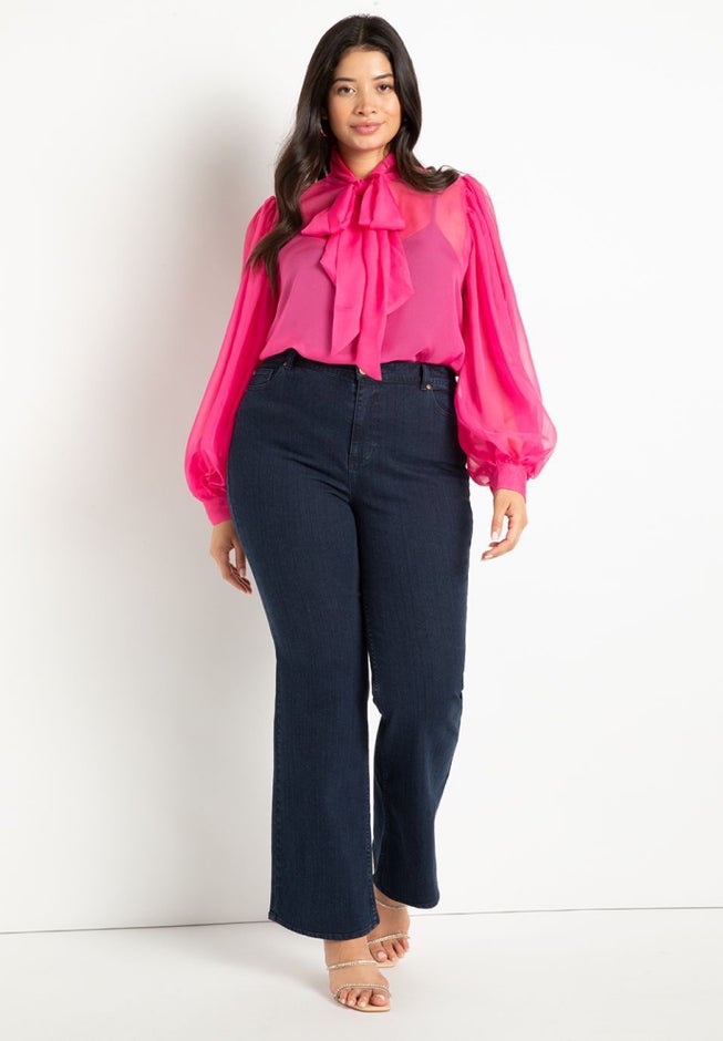 Chiffon Bow Blouse image number 2