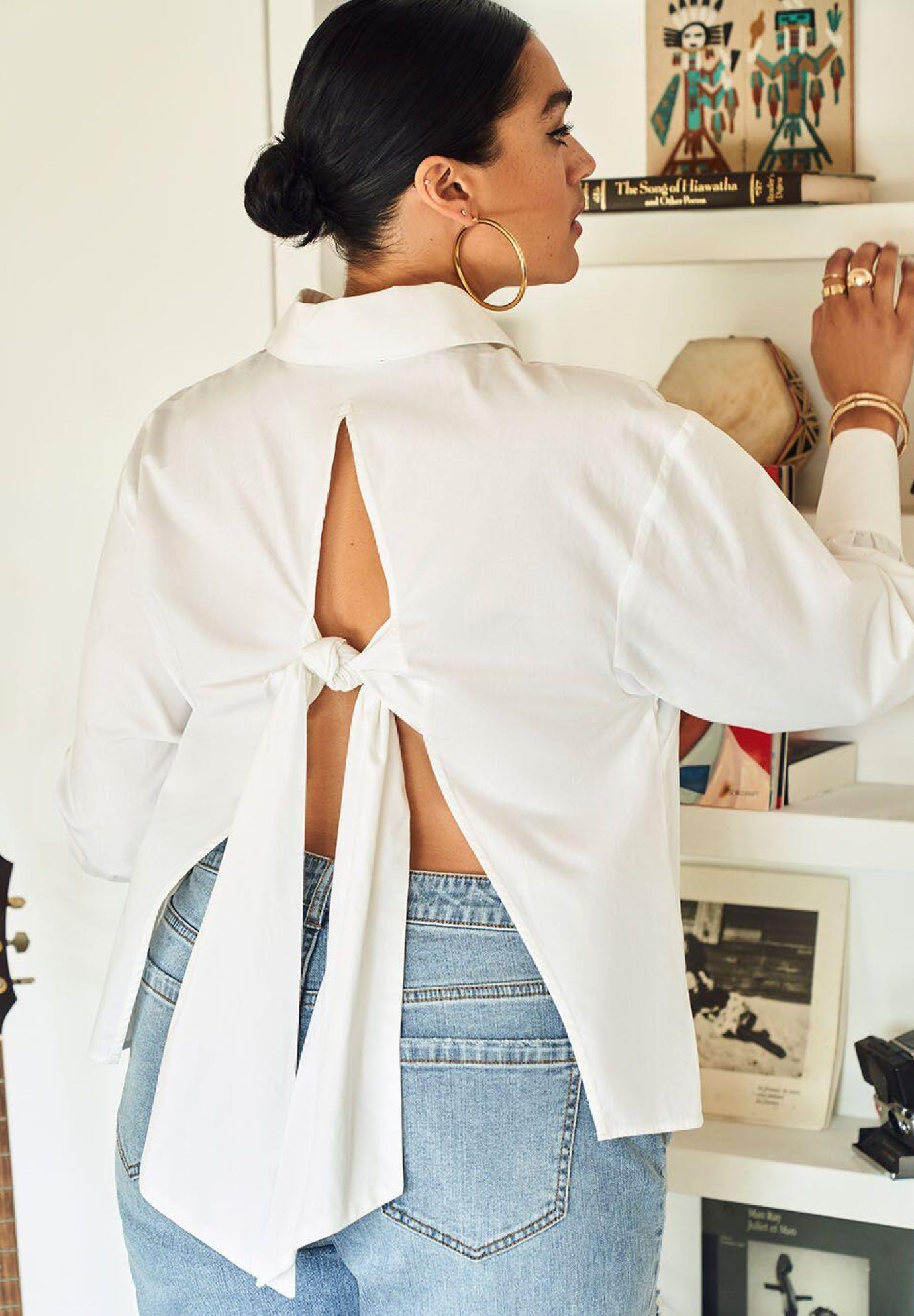 Open Tie Back Button Down image number 0