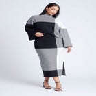 Intarsia Sweater Skirt image number null