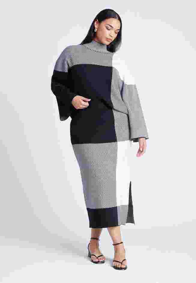 Intarsia Sweater Skirt image number 0
