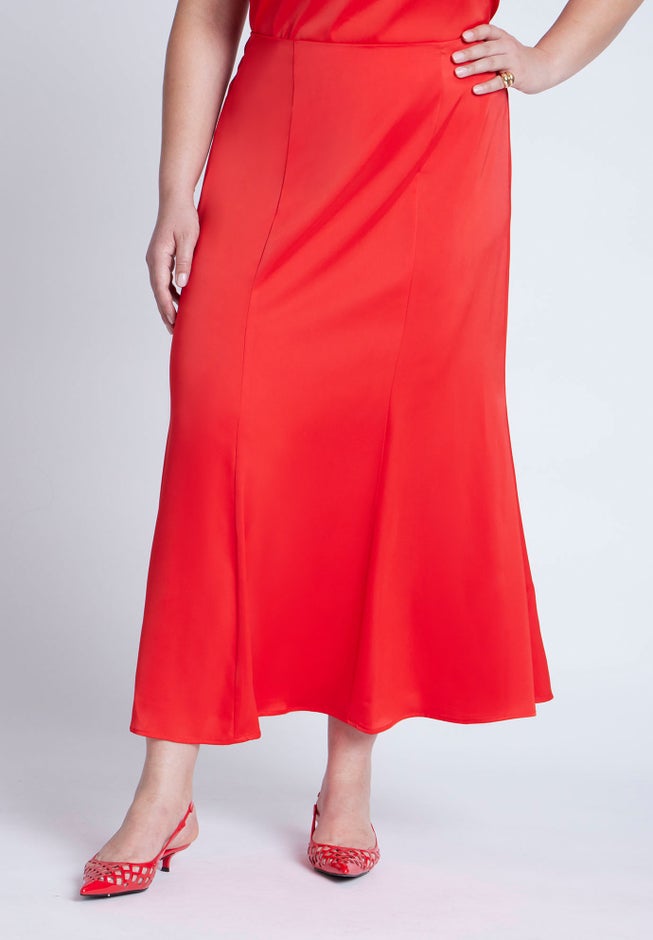 Maxi Satin Skirt image number 1